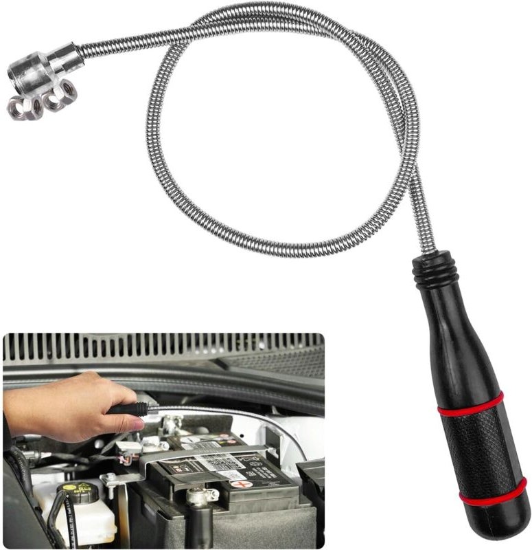 60CM Flexibler Mechanischer Magnet, Starker Magnet für Magnetische Anwendungen, Magnetisches Sammelwerkzeug, Magnetische...