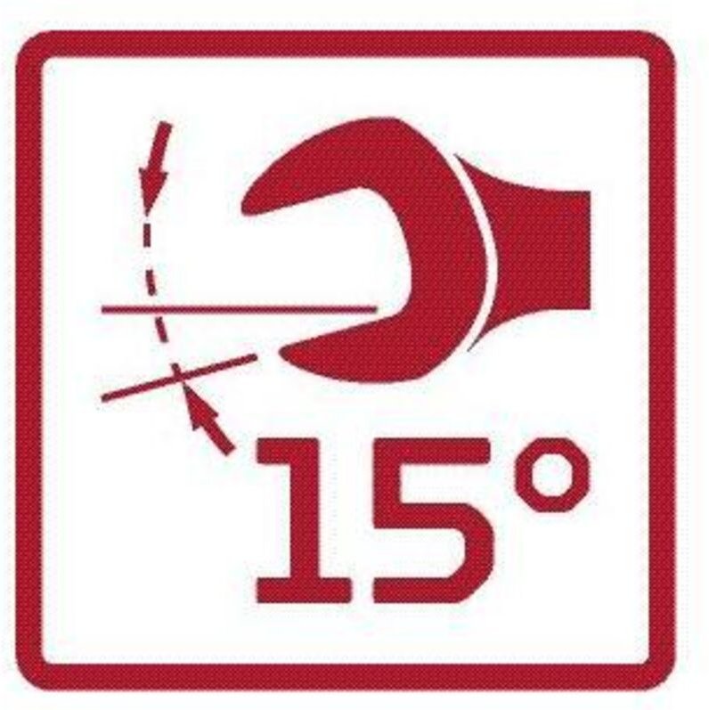 R07300130 Gelenk-Ringratschenmaulschlüssel SW13 mm 180 mm