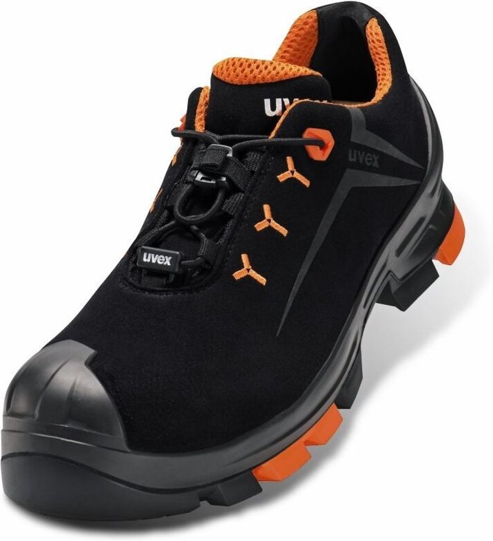 uvex 2 Halbschuhe S3 schwarz, orange Weite 12 Gr. 43
