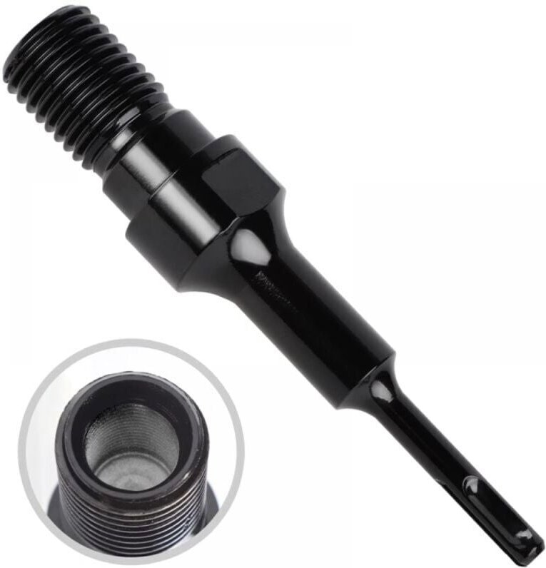 SDS PLUS Adapter- Bohreradapter - Bohrarbeiten - Für 1 1/4" UNC Diamantbohrer, 19 cm - Für Heimwerker und Mechaniker