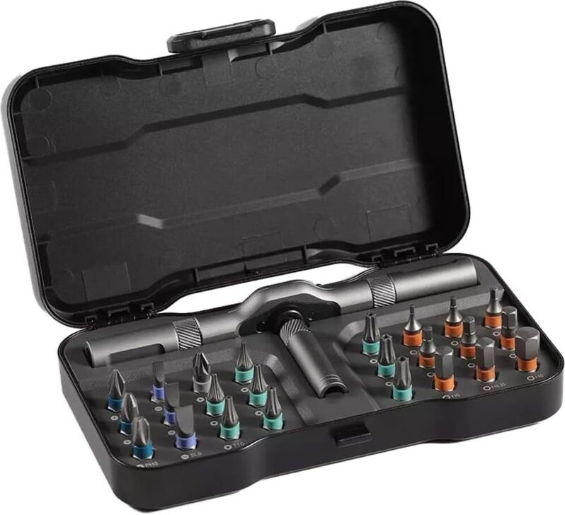 24-in-1 Ratschenschraubendreher-Set, Multifunktions-Reparaturwerkzeug, magnetisches Schlagschrauber-Bit-Set, Handwerkzeu...