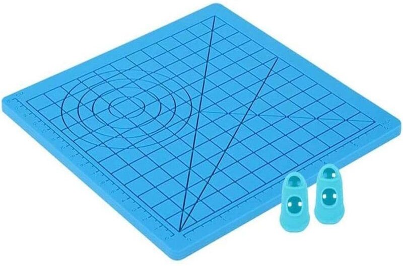 3D-Druckstiftmatte, Silikonmatte für 3D-Stifte mit verschiedenen Formen für grundlegende Kunst- und Bastelarbeiten und 2...