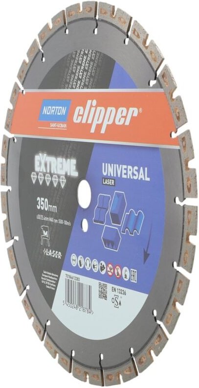 Norton - Clipper Diamant-Trennscheibe Extreme Universal Laser 350x30/25