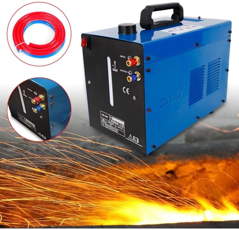 8L 230V 370W Schweißgerät, Wasserkühler Wasser Kühlung Schweißer kühlwassertank, 0.35MPA schweißwasserkühler Vortex-Wass...