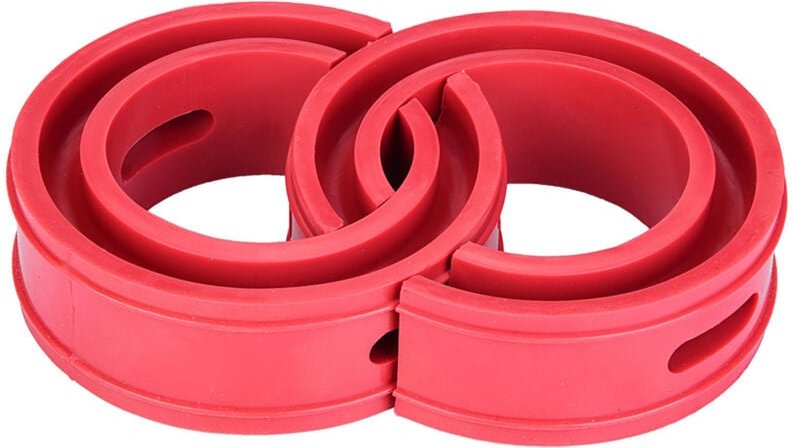 2-teiliger universeller Auto-Federpuffer-Stoßdämpfer, rotes Auto-Stoßstangenpolster, Stoßdämpfer-Federpuffer vom Stoßsta...