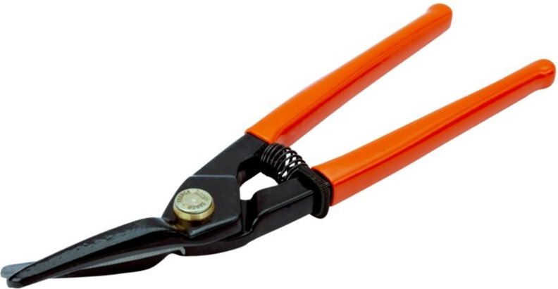 Bahco Traditionell/Industrie Blechschere für Linksschnitte und gerade Schnitte mit zwei dünnen Klingen und Öffnungsfeder...