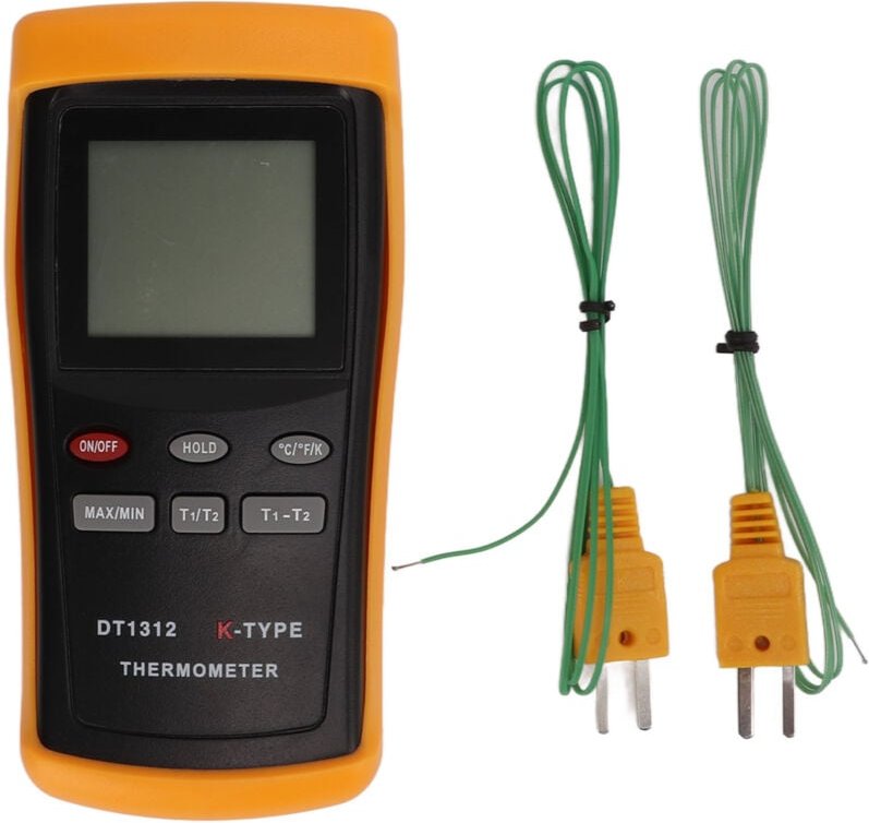 Hochpräzises, multifunktionales, energiesparendes Digitalthermometer mit 2 Kanälen für industrielle Anwendungen