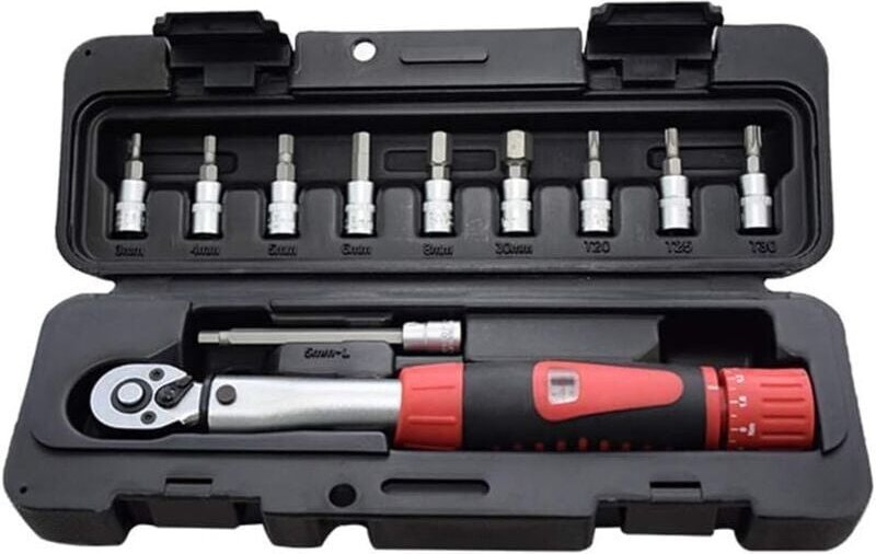 Fahrrad-Drehmomentschlüssel-Set 1/4' dr 2–24 Nm