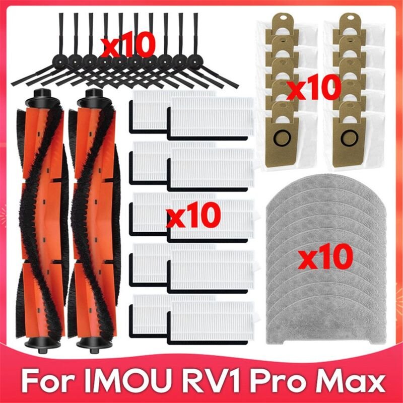 Für RV1 Pro/RV1 Pro Max Zubehör-Set Staubbeutel/Filter/Mopp