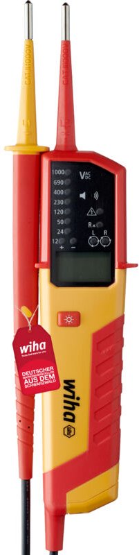 Spannungs- und Durchgangsprüfer eMobility i 12 – 1.000 v ac i cat iv inkl. 2x AAA-Batterien i Ideal für Elektrofahrzeuge...