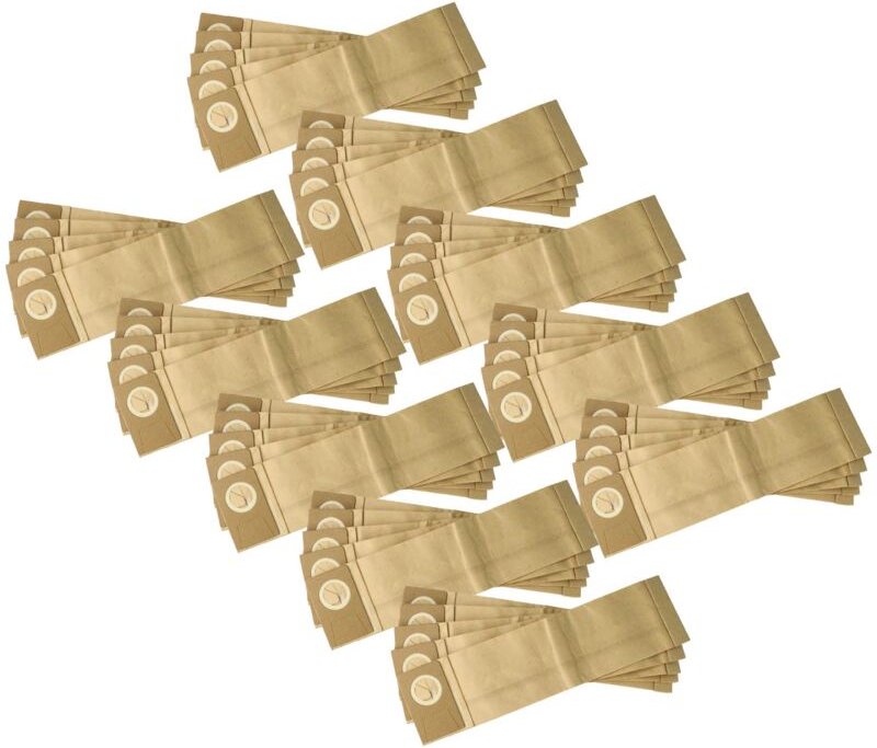 vhbw 50x Staubbeutel Ersatz für Johnson Diversy Tapiset 38, Tapiset 45, 8502.16 für Staubsauger - 38,5cm x 10cm braun