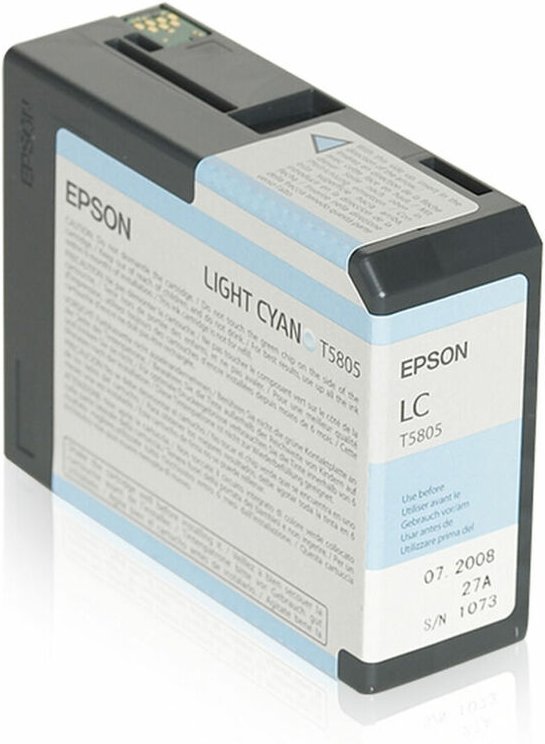 Epson C13T580500 Druckerpatrone T5805 helles cyan (C13T580500)