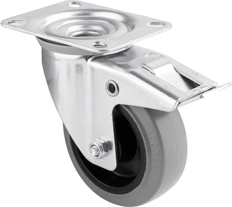 Mittelschwere Möbelrolle 100/160 mit Bremse Sans marque