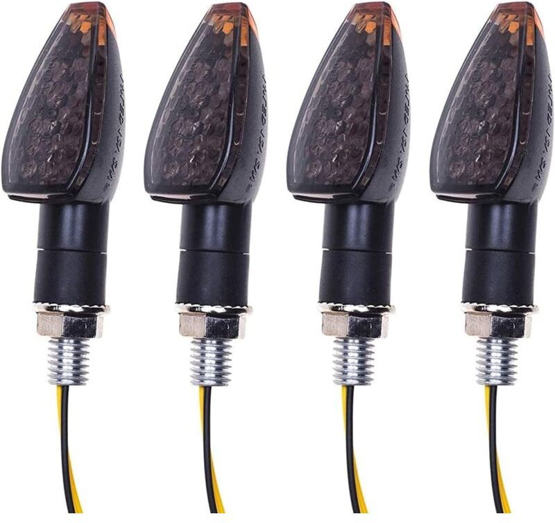 Stück Motorradblinker, 14 LED-Blinker, 12 V, wasserdicht, universell, für Motorrad, Roller, Quad, Cruiser und Offroad-Fa...