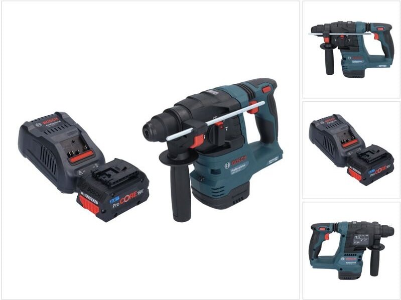 Bosch gbh 18V-22 Professional Akku Bohrhammer 18 v 1,9 j sds Plus Brushless + 1x ProCORE Akku 8,0 Ah + Ladegerät