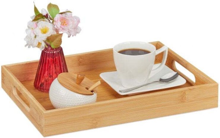 Serviertablett aus bambus