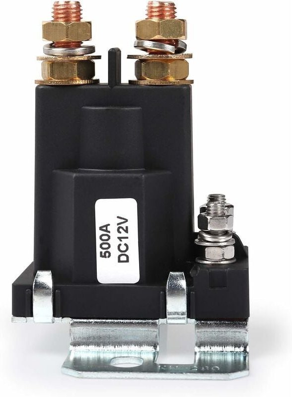Relais 500 AMP DC 12V 4 Pin Hochstromstarter SPST Auto Auto Start Schütz Doppelbatterien Trennschalter Ein/Aus Schalter