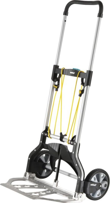 wolfcraft I TS 850 Transportsystem I 5501000 I klappbare Sackkarre für Lasten bis zu 100 kgI Handkarre I Transportkarre