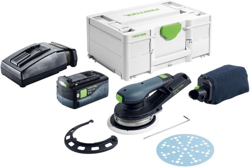 Festool ETSC 2 150-Basic Akku Exzenterschleifer 18 V 150 mm Brushless + 1x Akku 5,0 Ah + Ladegerät + Systainer