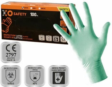 Fraschetti - Latexhandschuhe für medizinische Inspektion und persönliche Schutz (psa) - m