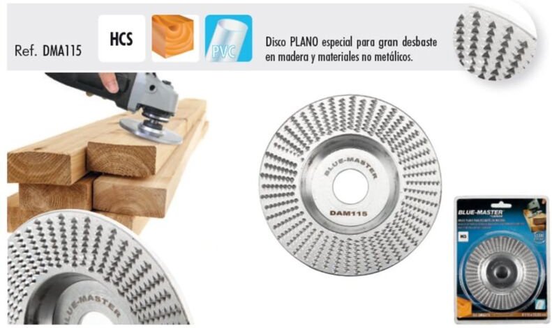 Blue Master Holzschleifscheibe 115x22,22 DMA115