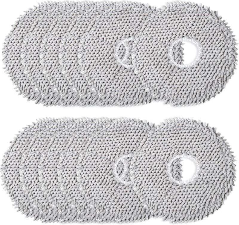 Set mit 12 Mikrofaser-Wischpads – Zubehör für Saugroboter – Waschbar – Passend für Dreame L10s Ultra/L10 Ultra/L20 Ultra...