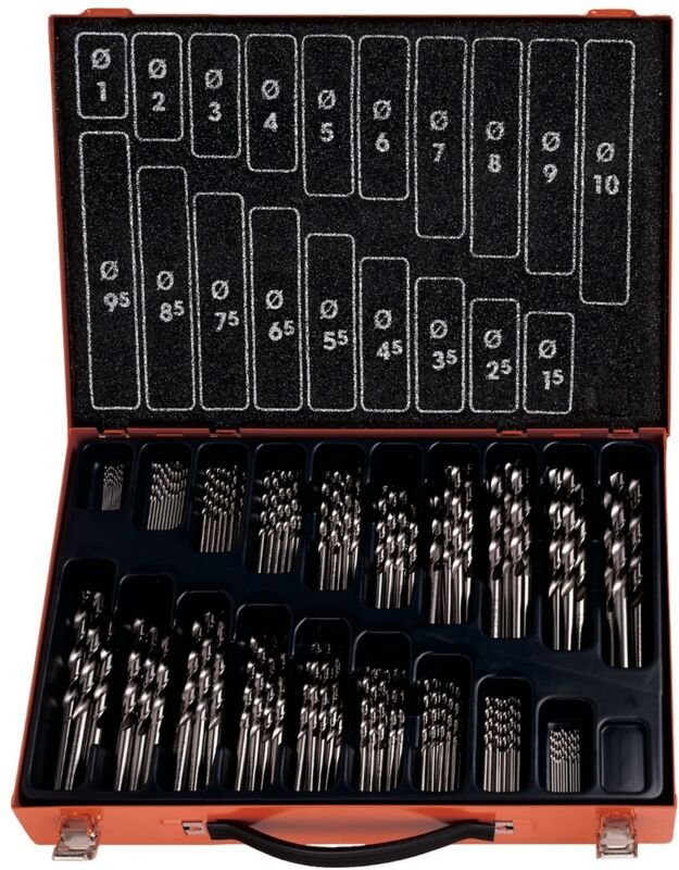 PROJAHN Bohrer-Magazin "ECO", 170 tlg., HSS-Co, 1-10/0,5mm, Spiralbohrer kurz