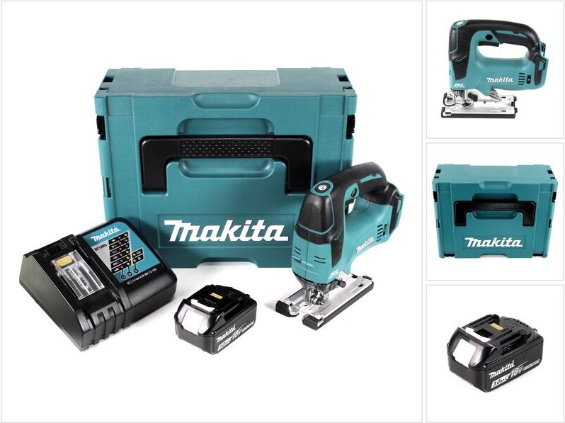 Makita DJV 182 RF1J Akku Pendelhubstichsäge 18V Brushless + 1x Akku 3,0Ah + Ladegerät + Makpac