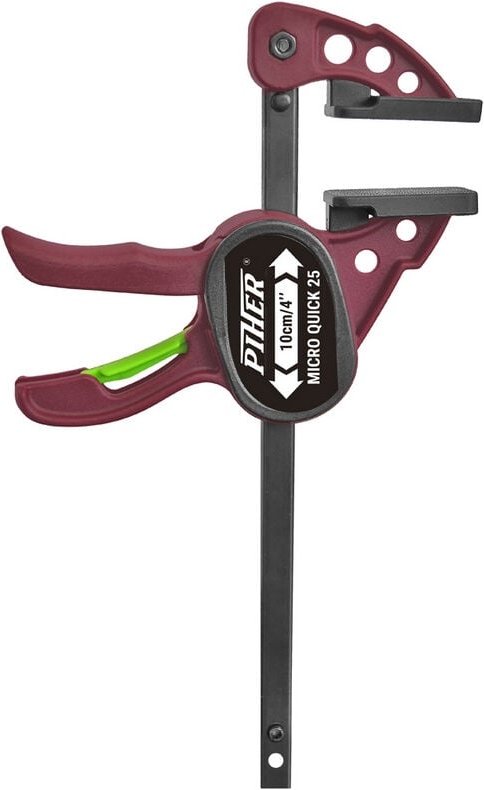 Paar Schraubzwingen Micro Quick PIHER - max. Klemmung 10 cm - 52015