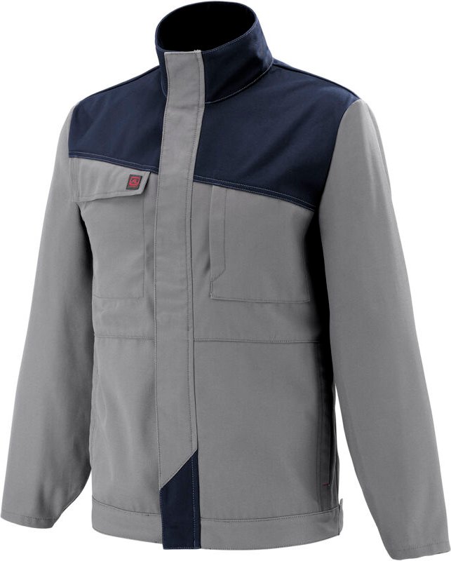 Mini-Jacke In Mineral-Grau / Marineblau M