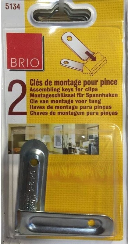 5134 - 2 x Montageschlüssel für Schelle - Metall - Brio