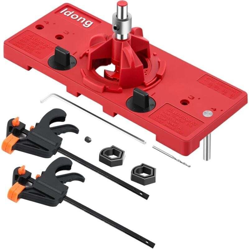 35-mm-Scharnierbohrlehre, verdeckte Scharnierbohrlehre, Holzbearbeitungswerkzeug, geeignet für Schranktürrahmen