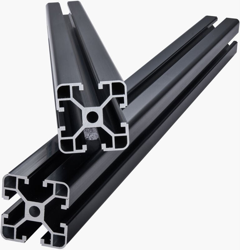 4 Stück 23,6 Zoll (600 mm) T-Nut 4040 Aluminium-Strangpressprofil, eloxierte Linearschiene nach europäischem Standard, h...