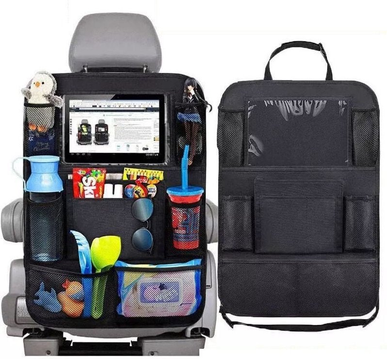 2-teiliger Auto-Organizer, Auto-Rücksitzschutz, Trittmatten für Kinder, wasserdichter Auto-Rückenlehnenschutz, transpare...