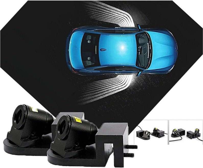 Trade Shop Traesio - Trade Shop - angel led-projektor-kit auto-vordertürbeleuchtung weisses led-licht -