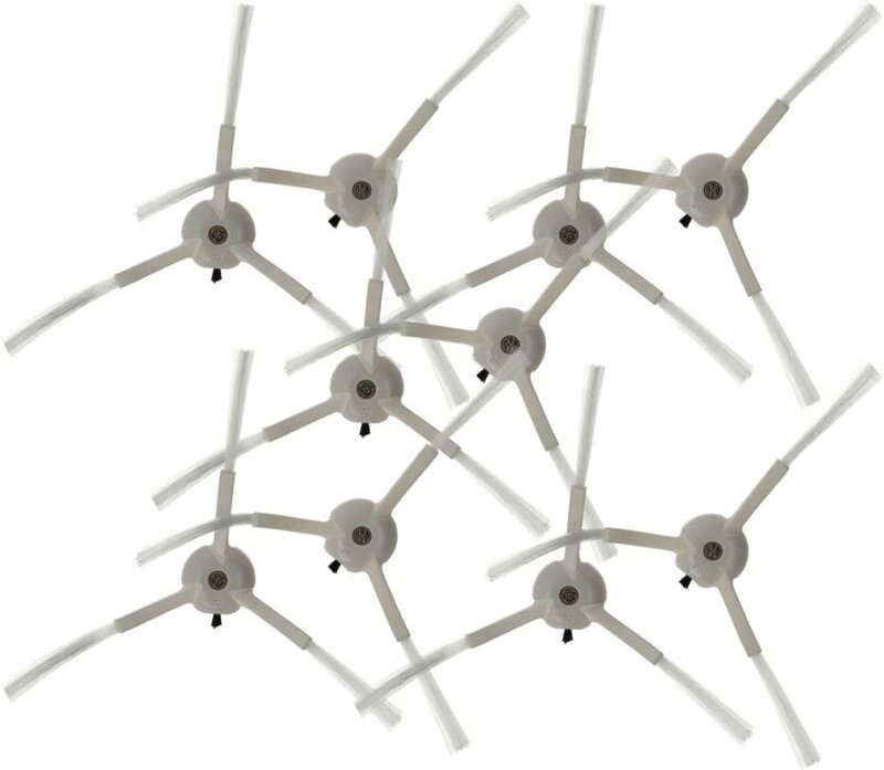 10x Seitenbürste kompatibel mit Proscenic M7 Pro, M7 Saugroboter - Reinigungsbürsten Set, links/rechts, weiß - Vhbw