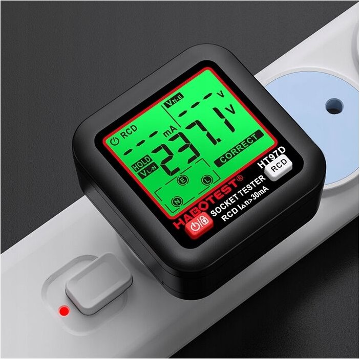 Habotest Ht97d Spannungstester Für Steckdose, Grosses Lcd