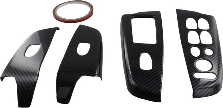 Tlily - für 2006-2011 TüR Heben Platte Kohle Faser Schalter Abdeckung Verkleidung rhd