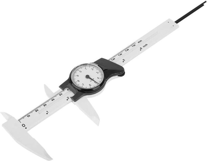BEBUSINGOTO Mikrometermessgerät aus Edelstahl, 0–150 mm Digitaluhr-Messschieber mit LCD-Anzeige, 0,1 mm Genauigkeit für ...