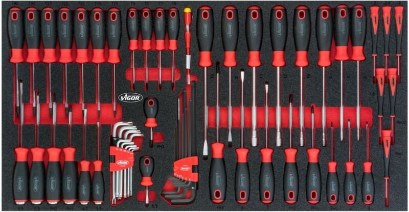 Schraubendreher Satz für Series xl, Außen Sechskant Profil, Innen torx Profil, Innen Sechskant Profil, Kreuzschlitz Prof...