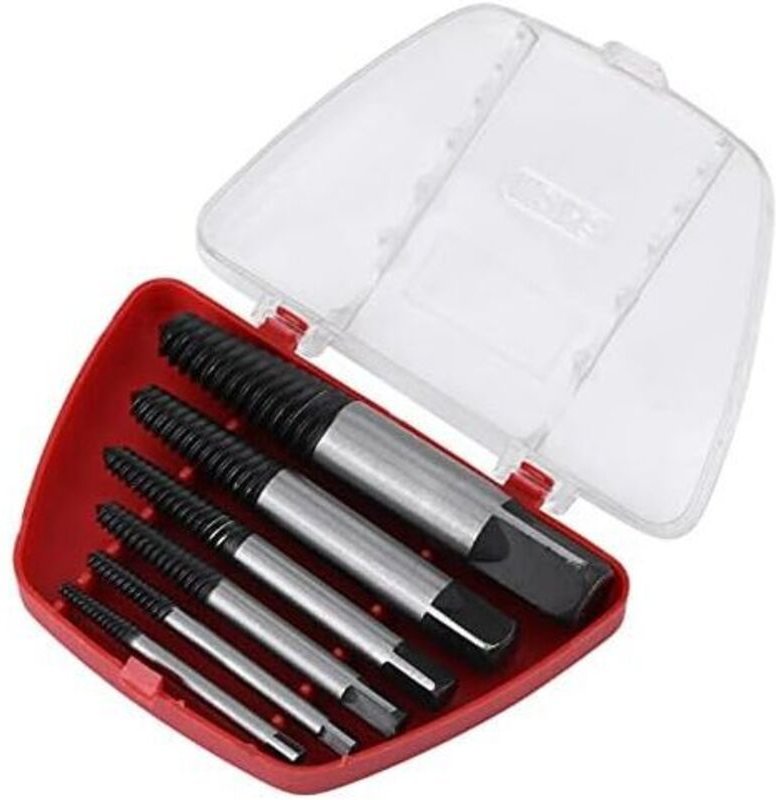 Schraubenausdreher-Set, 5-teilig, für beschädigte Schrauben und Bolzen, Chrom-Vanadium-Stahl, Bolzenausdreher-Set