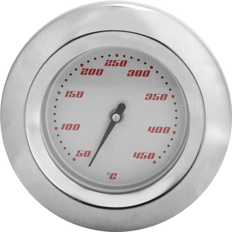 TS-BX57 Grillthermometer, Bimetall-Thermometer aus Edelstahl, Zeiger-Temperaturmesser 50-450℃ für Grillöfen
