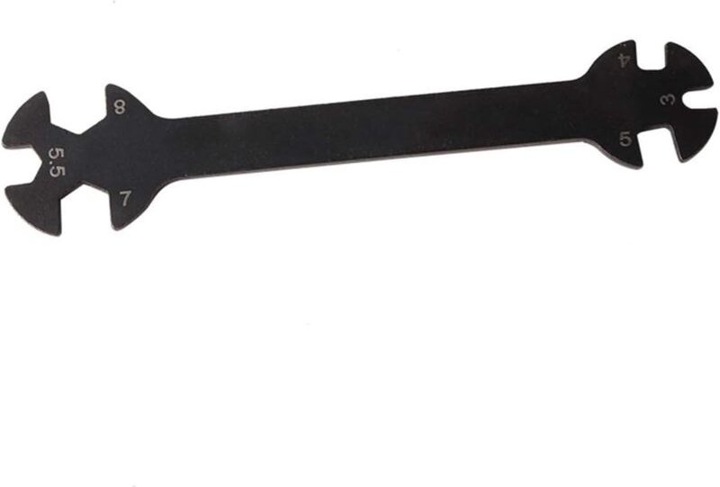 Aougo - 1 Stück 6-in-1-Handwerkzeug, Muttern-Zugstange, 3, 4, 5, 7, 8, 5,5 mm, tragbarer Schraubenschlüssel zur Spannere...