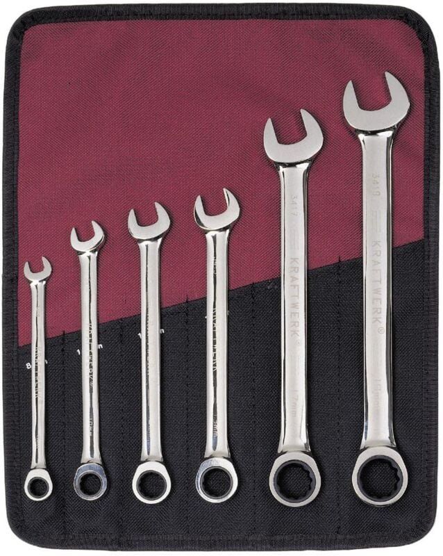 6-t. GearWrench-Satz 8-19 mm Rolltasche