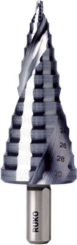 Ruko - 101652P Stufenbohrer 1 Stück 8 - 30 mm hss Gesamtlänge 94.5 mm 1 St.