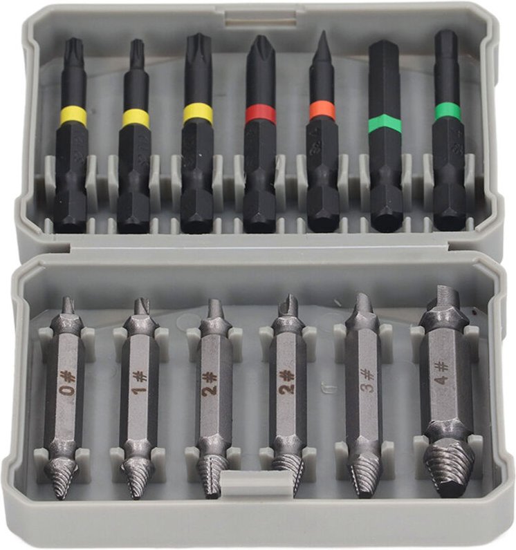 Werkzeug zum Entfernen abgebrochener Schrauben, Werkzeug zum Entfernen von Doppelkopfschrauben, mit