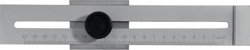Streichmaß 250 mm mit flachem Schieber inox