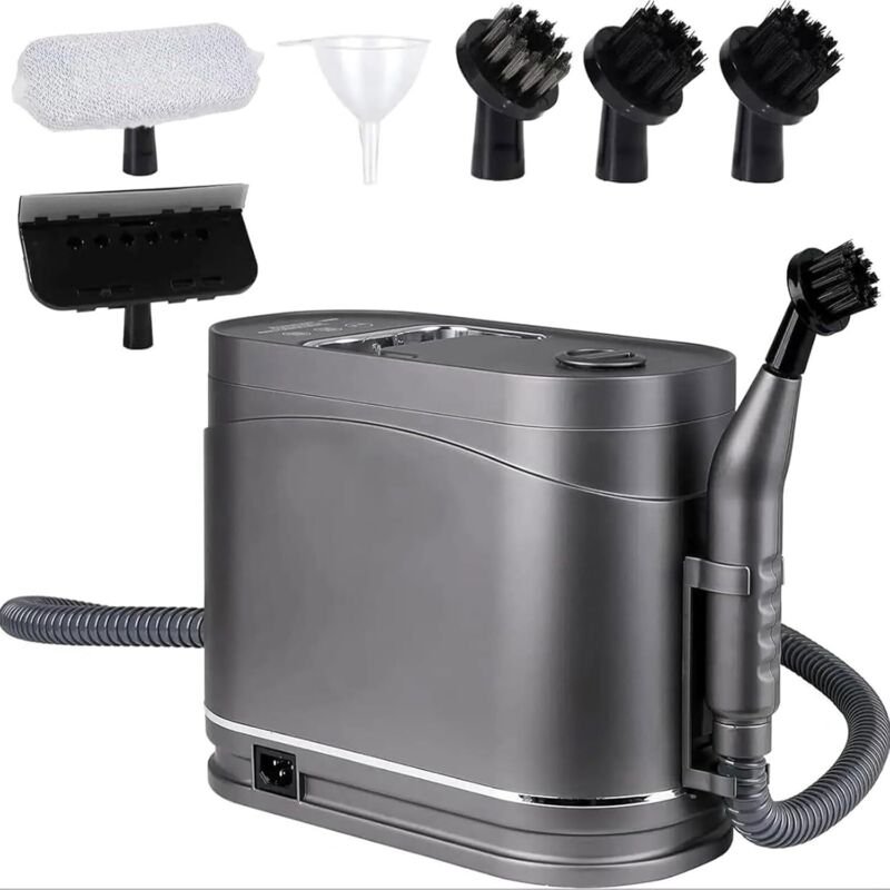 Nettoyeur vapeur multifonction 1500 W, réservoir d'eau de 1,2 L, nettoyeur vapeur portatif 105-120 °C