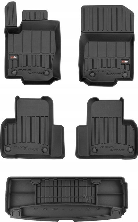 SET 3D Gummifußmatten Mercedes GLS X166 2015-2019