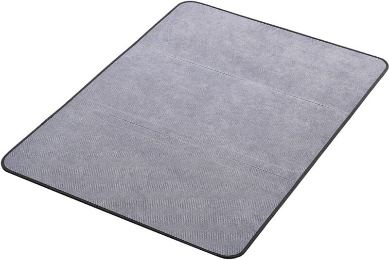 Mophorn Stuhlmatte Bodenschutzmatte (1225 x 915 x 5 mm) für Hartböden, Teppichmatte für Bürostühle, Cord-Oberfläche, lei...